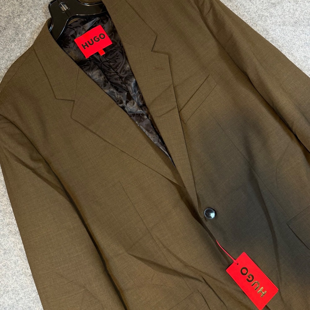 Hugo Boss Karl261X-MCY Mens Blazer Medium Brown Suit Jacket 46L New With Tags